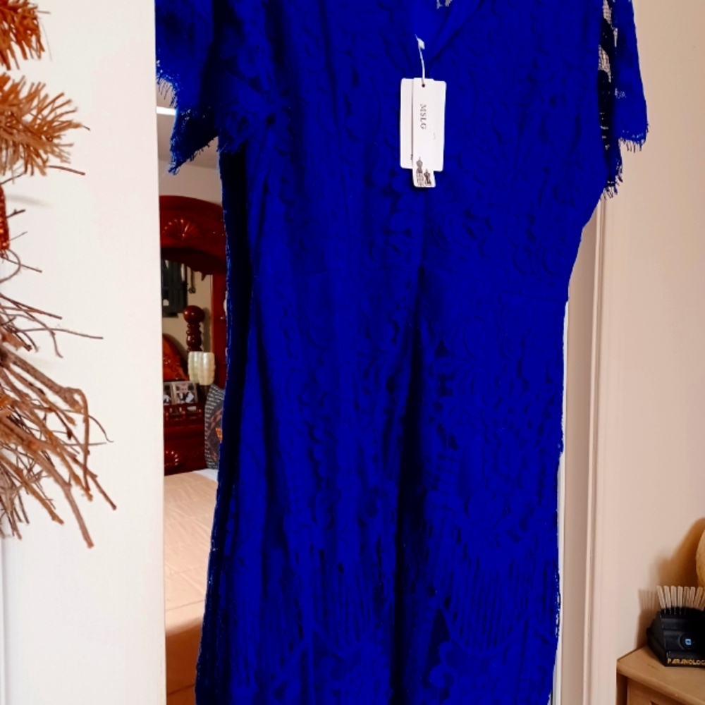 Cocktail chic Dress 👗 Royal Blue NWT 💙 XLARGE